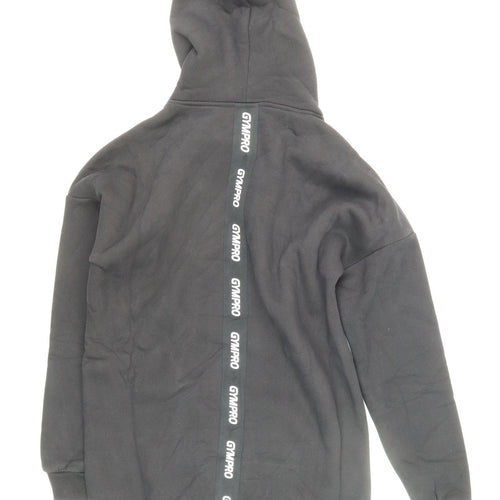 GymPro Unisex Black XS Pullover Hoodie Sports