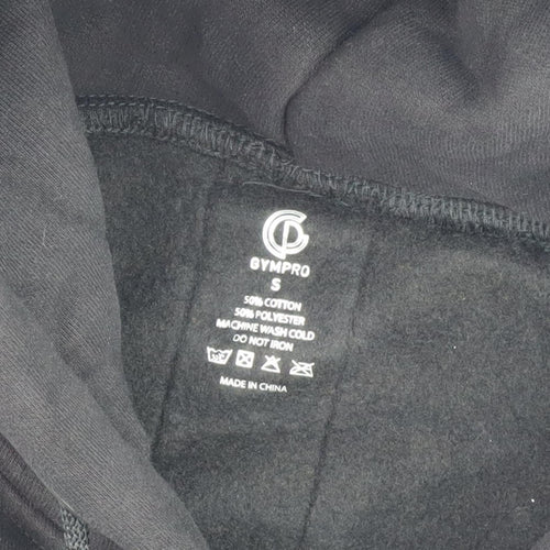 GYMPRO Men's Black Small Pullover Hoodie