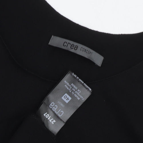 Crea Concept Black Sleeveless Slip Dress Size 12