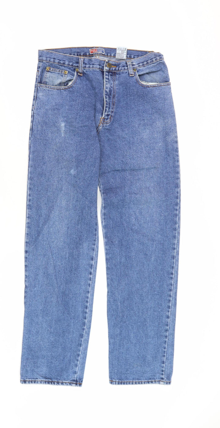 Oak Valley Men's Blue Straight-Leg Jeans, Size 34