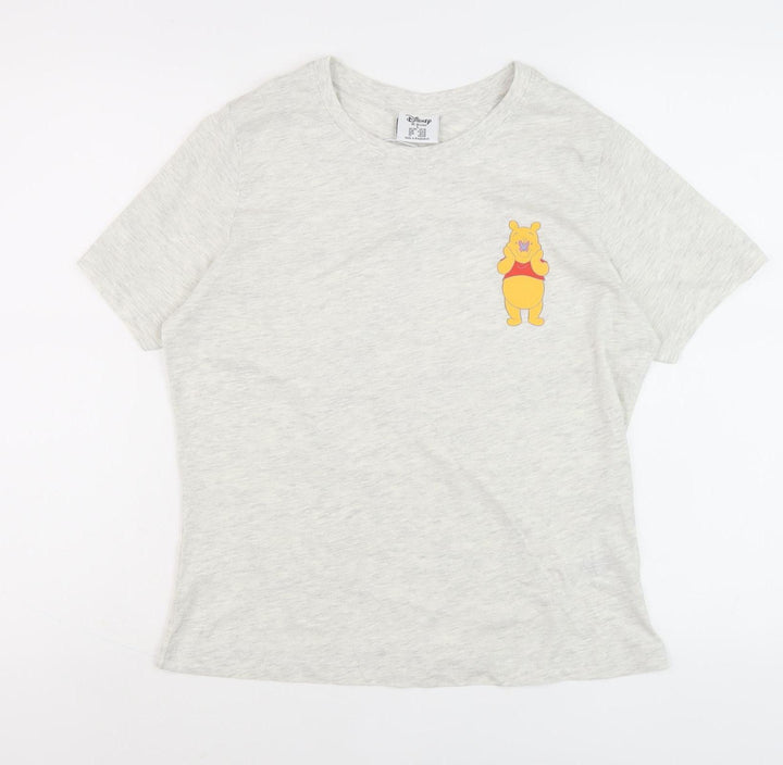 Disney Women's Grey Winnie the Pooh Pyjama Top, L