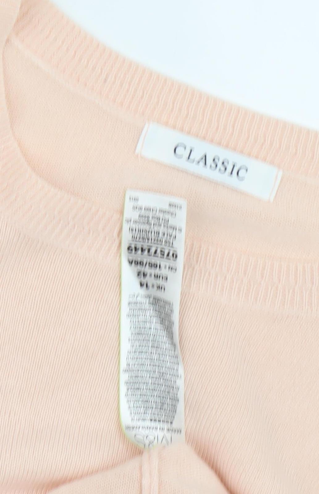 Classic Women's Ivory Pullover Jumper, Size 14