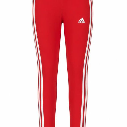 Adidas Girls Red Leggings S Slim Stretch Activewear