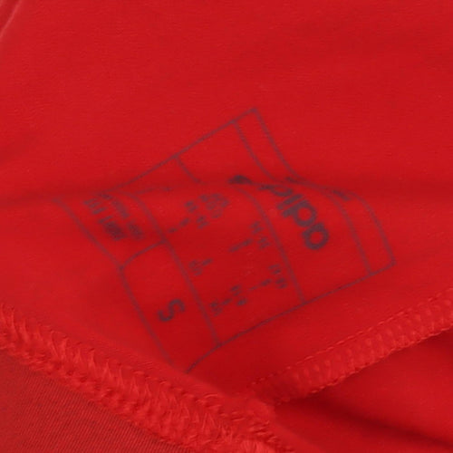 Adidas Girls Red Leggings S Slim Stretch Activewear