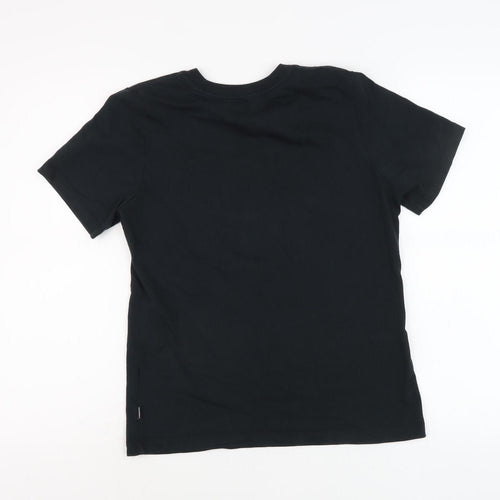 Converse Black Unisex T-Shirt, M, Casual Crew Neck
