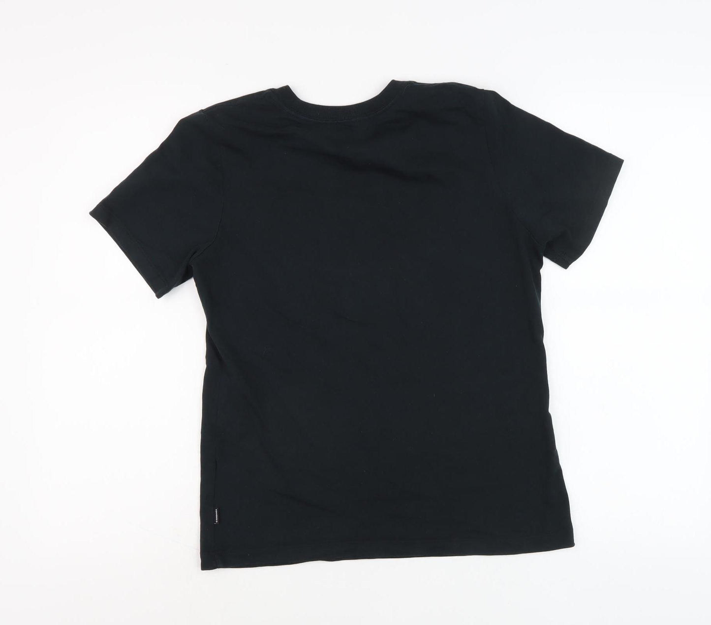 Converse Black Unisex T-Shirt, M, Casual Crew Neck