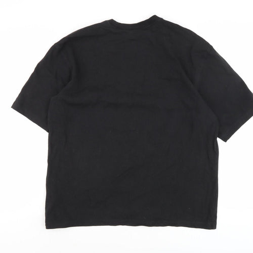 Adidas Men's Black Cotton T-Shirt Size S with Logo