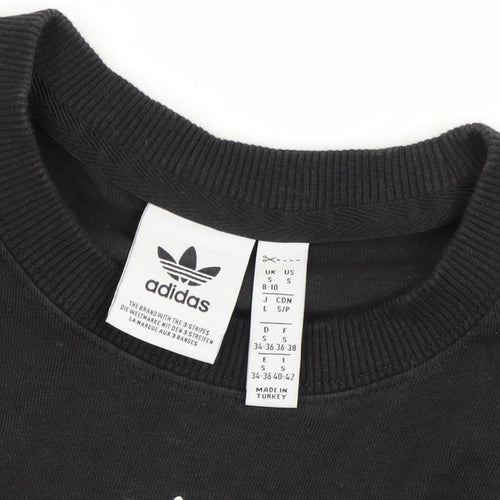 Adidas Men's Black Cotton T-Shirt Size S with Logo
