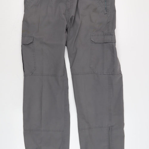 Peter Storm Men's Grey Cargo Trousers, 32S, Casual