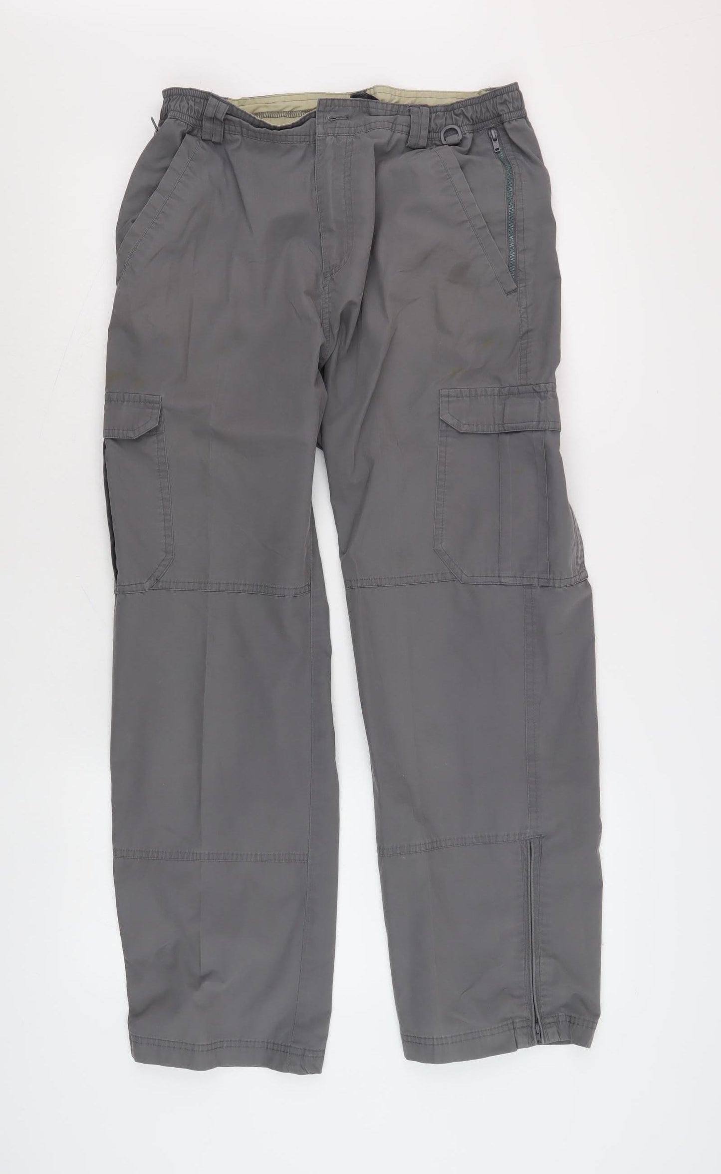 Peter Storm Men's Grey Cargo Trousers, 32S, Casual