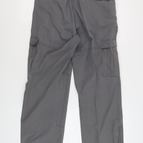 Peter Storm Men's Grey Cargo Trousers, 32S, Casual