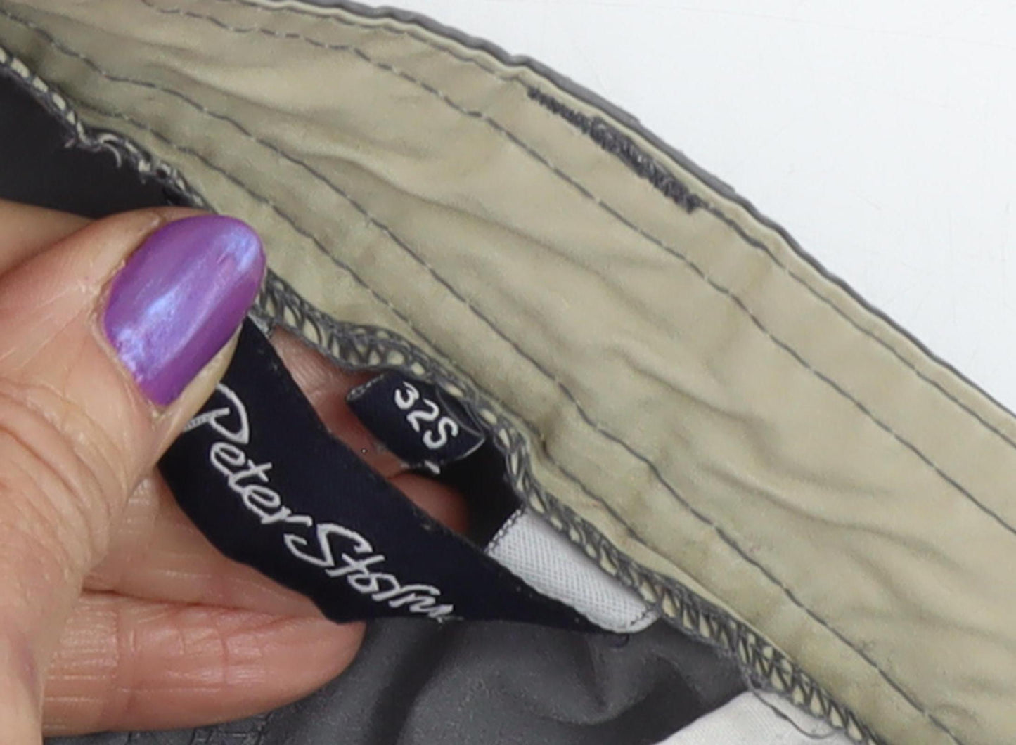 Peter Storm Men's Grey Cargo Trousers, 32S, Casual