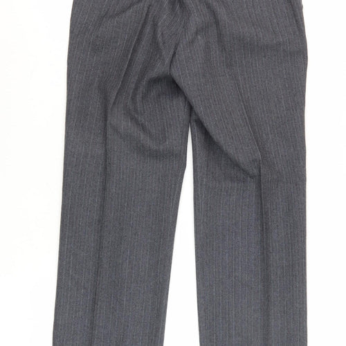 Burton Men's Grey Striped Suit Trousers, 30W / 31L