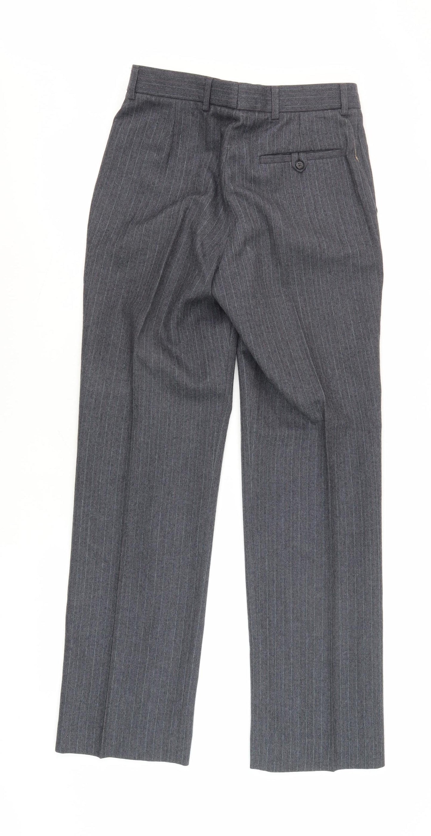 Burton Men's Grey Striped Suit Trousers, 30W / 31L