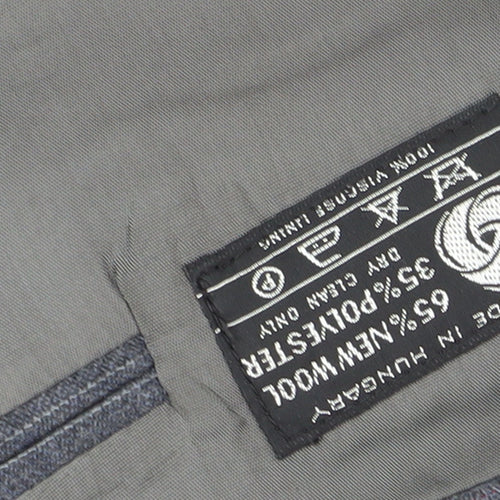 Burton Men's Grey Striped Blazer 38 Regular Fit