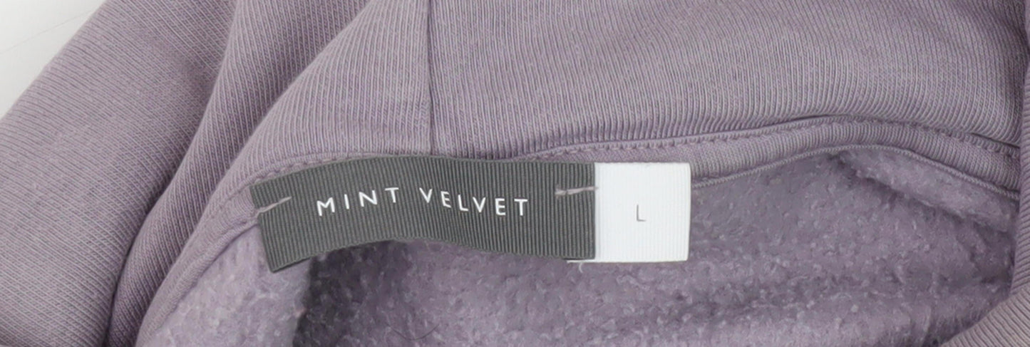 Mint Velvet Women’s Purple Tunic Sweatshirt Size L