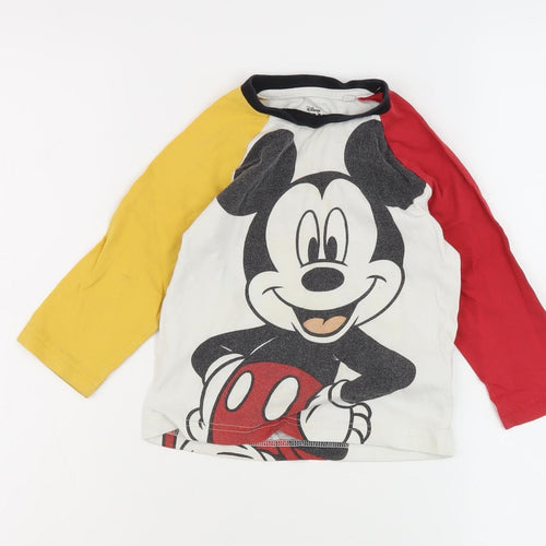 Next Unisex Mickey Mouse T-Shirt, 18-24 Months, Multicoloured