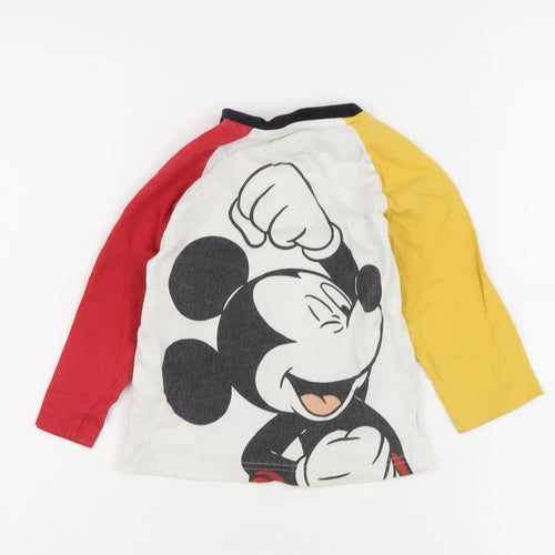 Next Unisex Mickey Mouse T-Shirt, 18-24 Months, Multicoloured