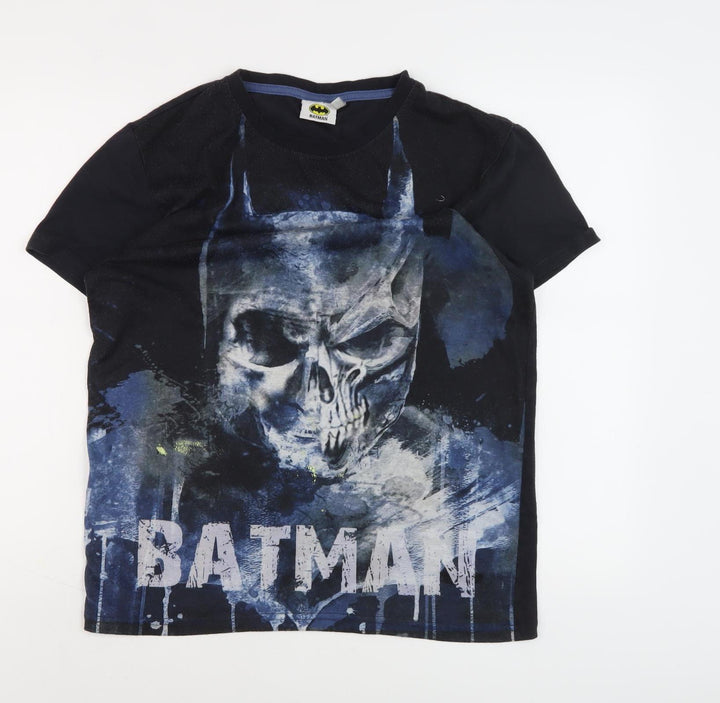 Batman Men's Black Large Comic Graphic T-Shirt