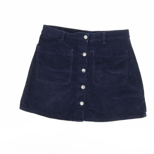 Vero Moda Women's Blue A-Line Corduroy Skirt - S