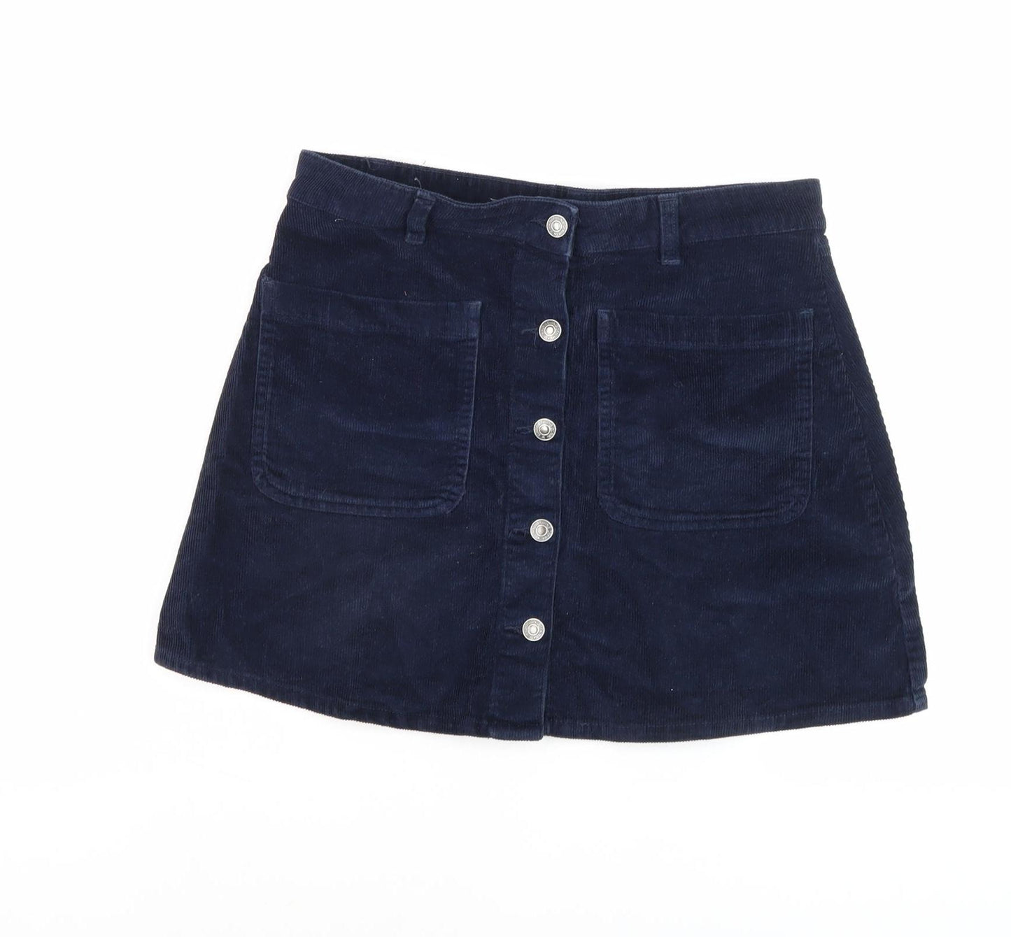 Vero Moda Women's Blue A-Line Corduroy Skirt - S