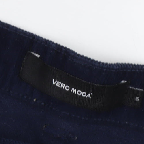 Vero Moda Women's Blue A-Line Corduroy Skirt - S