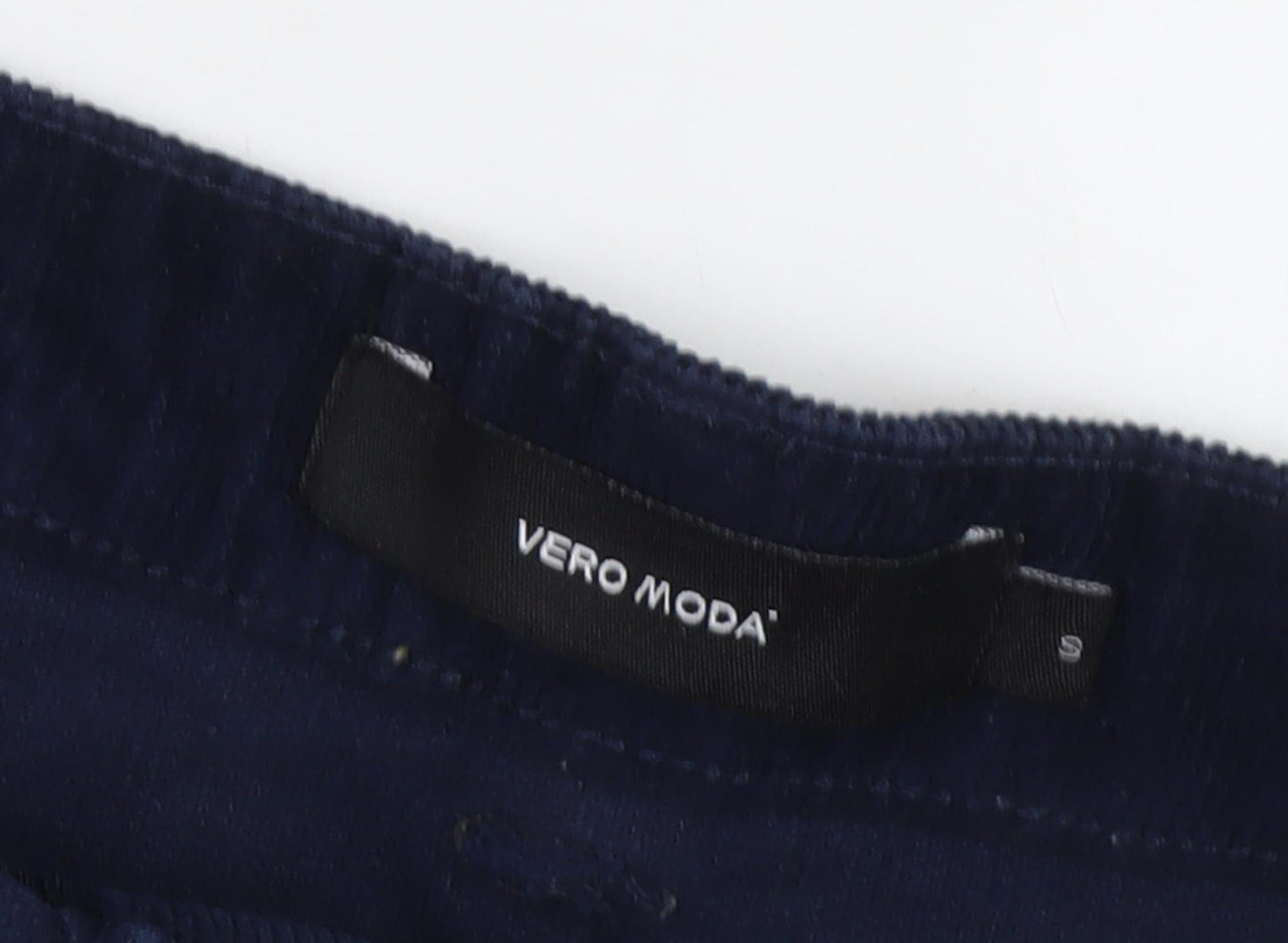 Vero Moda Women's Blue A-Line Corduroy Skirt - S