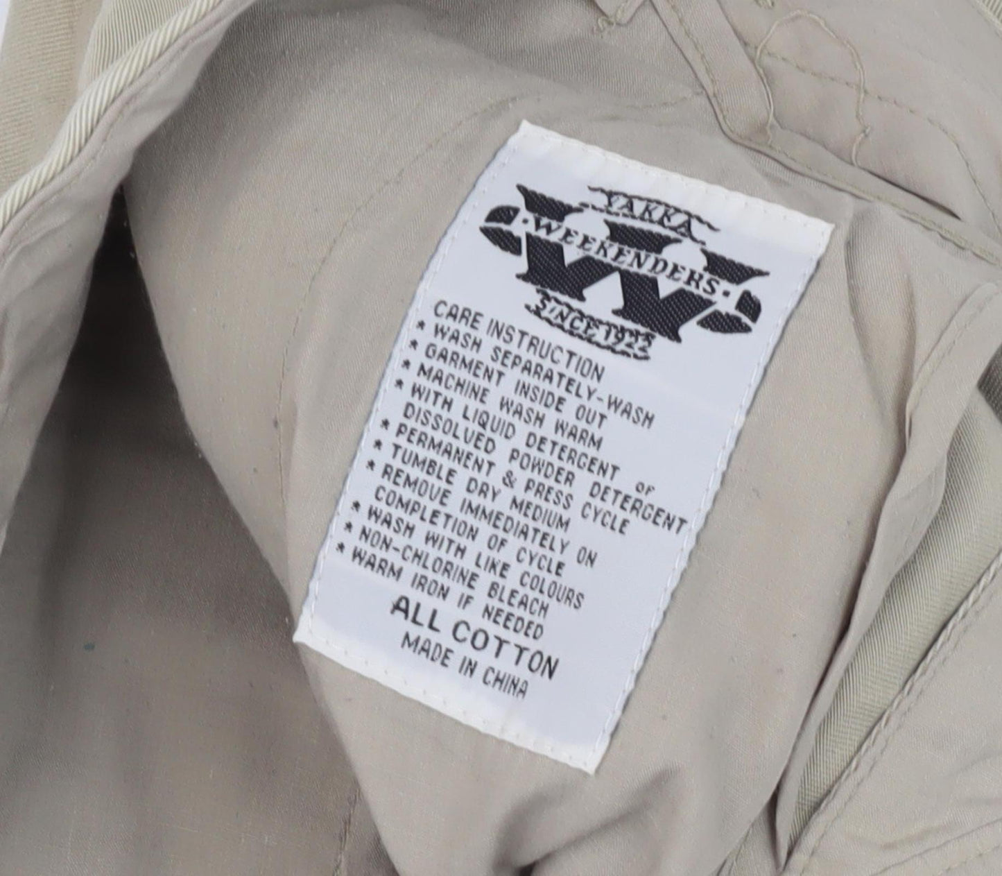 Weekenders Men's Beige Chino Shorts Size 37