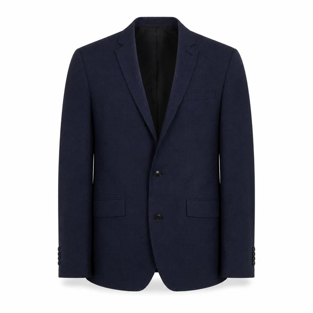 Front view of Kenneth Cole Men's Blue Blazer 38R