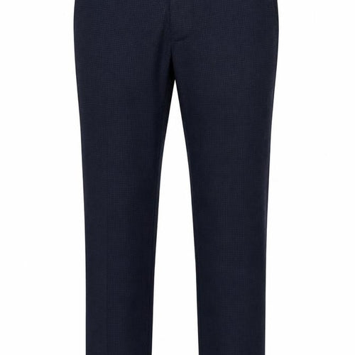 Kenneth Cole Men's Blue Check Trousers 32R Business Formal
