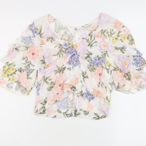 Miss Selfridge Floral Blouse, Women's Size 12, Multicoloured