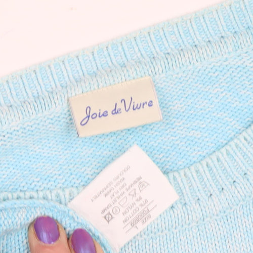 Joie de Vivre Women's Blue Pullover Jumper Size M