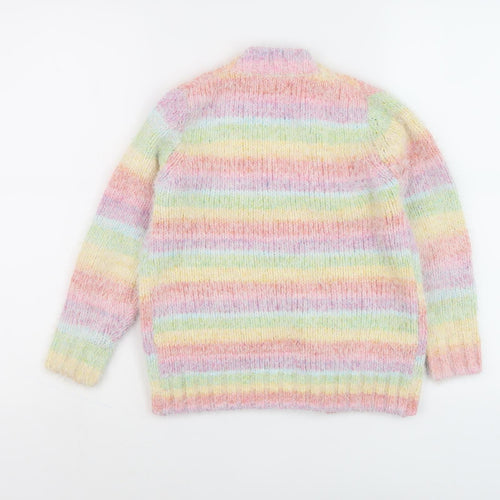 Next Girls Multicoloured Striped Cardigan, 6 Years, Long Sleeve