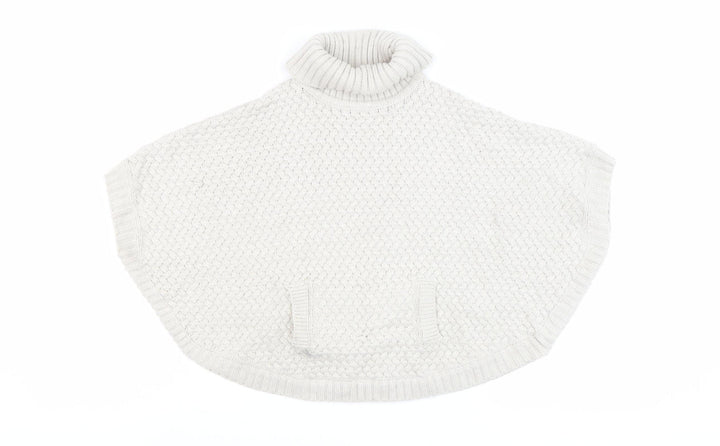 John Lewis Girls Ivory Knit Cape Jumper 5-6 Years