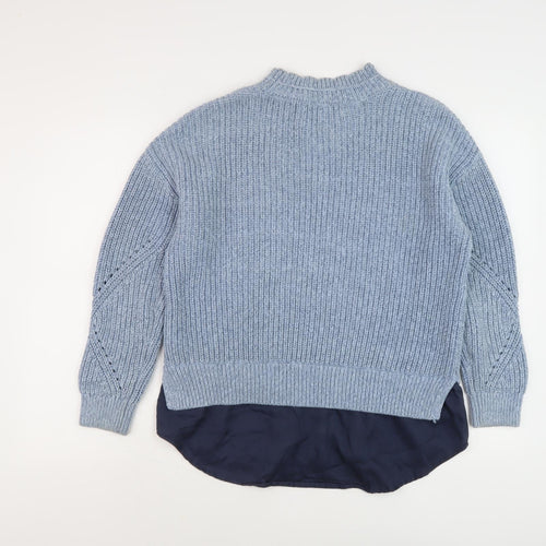 Next Women's Blue High Neck Jumper, Size 14