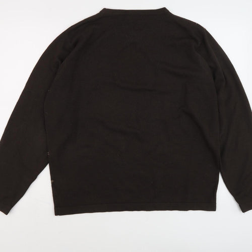 Next Men's Brown Check Pullover Jumper - Size L