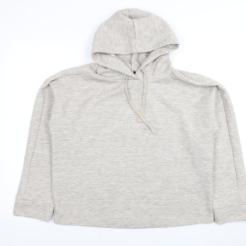 MNG Women's Beige Hooded Pullover Hoodie Size S
