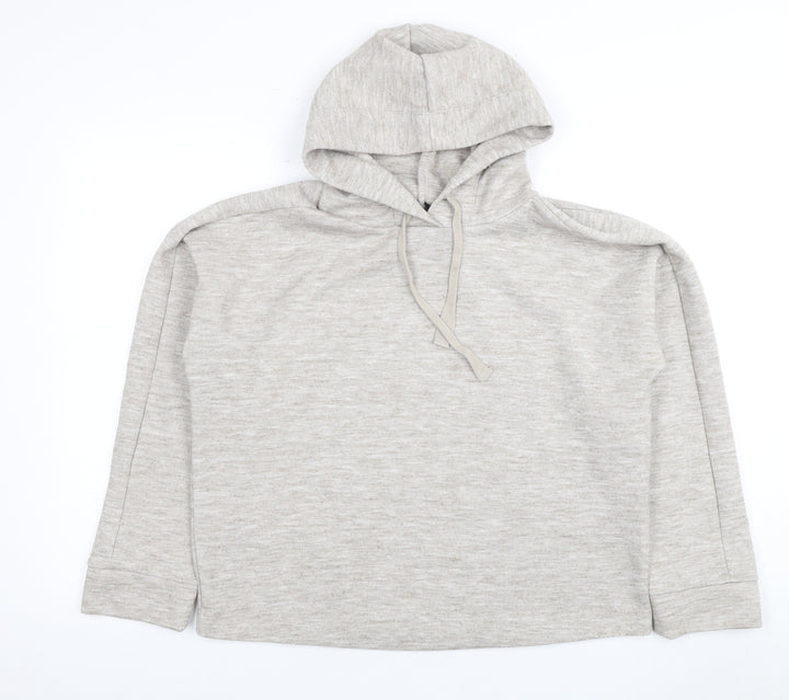 MNG Women's Beige Hooded Pullover Hoodie Size S
