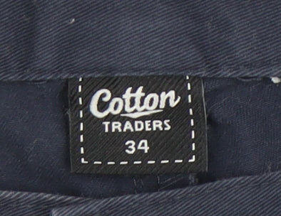 Cotton Traders Men's Blue Chino Shorts Size 34