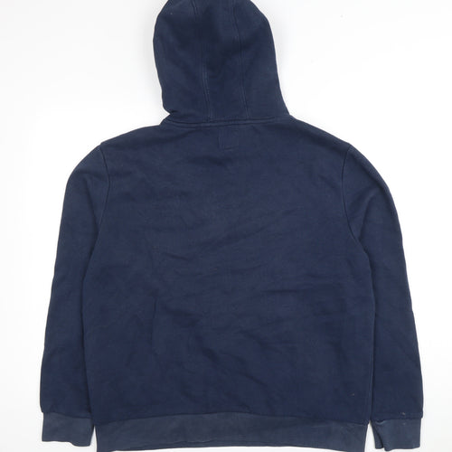 Marks and Spencer Women's Blue Graphic Hoodie Size 14