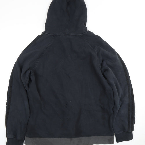 Adidas Unisex Black Full Zip Hoodie L