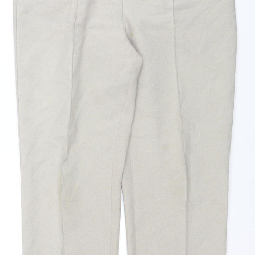 Isle Women Beige Straight Trousers Size 16