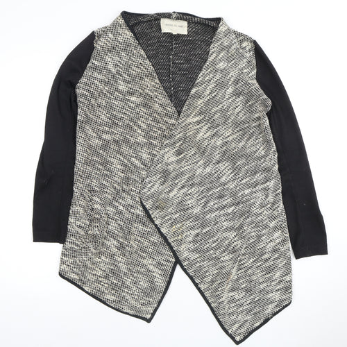 River Island Women's Cardigan Black Grey Size 8