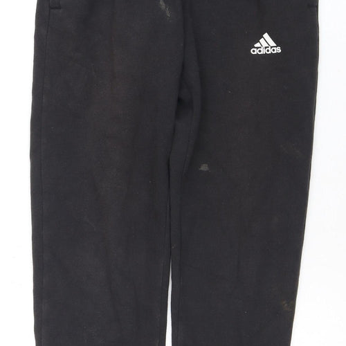 Adidas Boys Black Jogger Trousers - Size 10, Sports Style