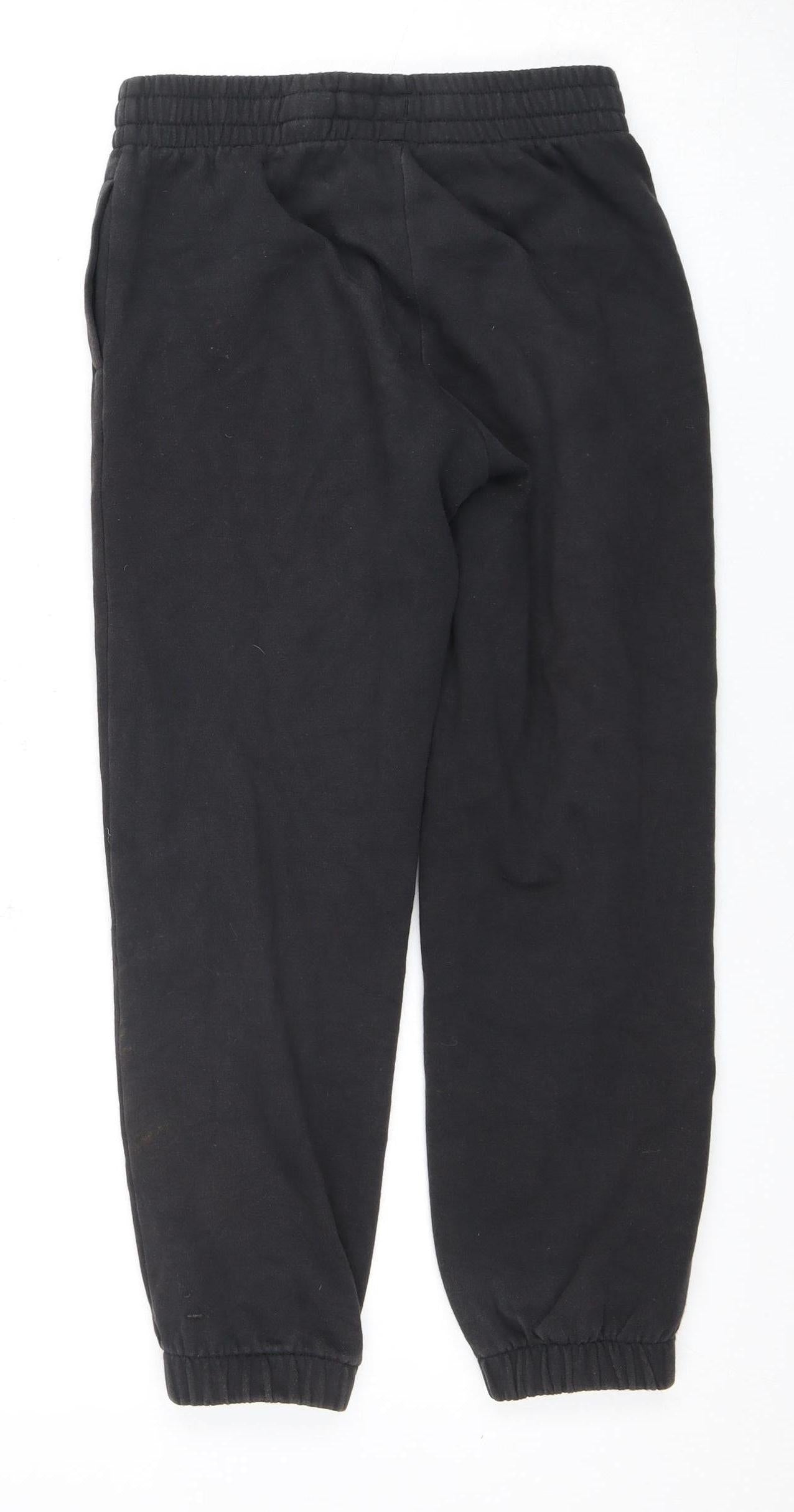 Adidas Boys Black Jogger Trousers - Size 10, Sports Style