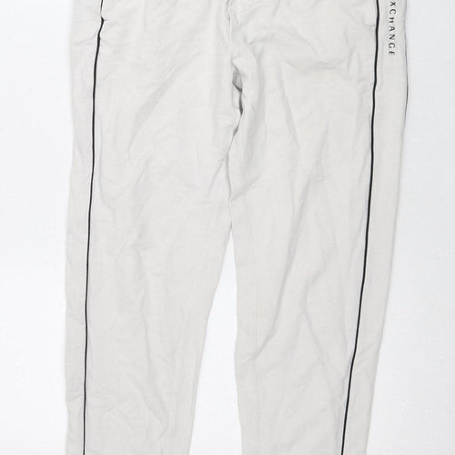 Armani Exchange White Jogger Trousers XS Unisex