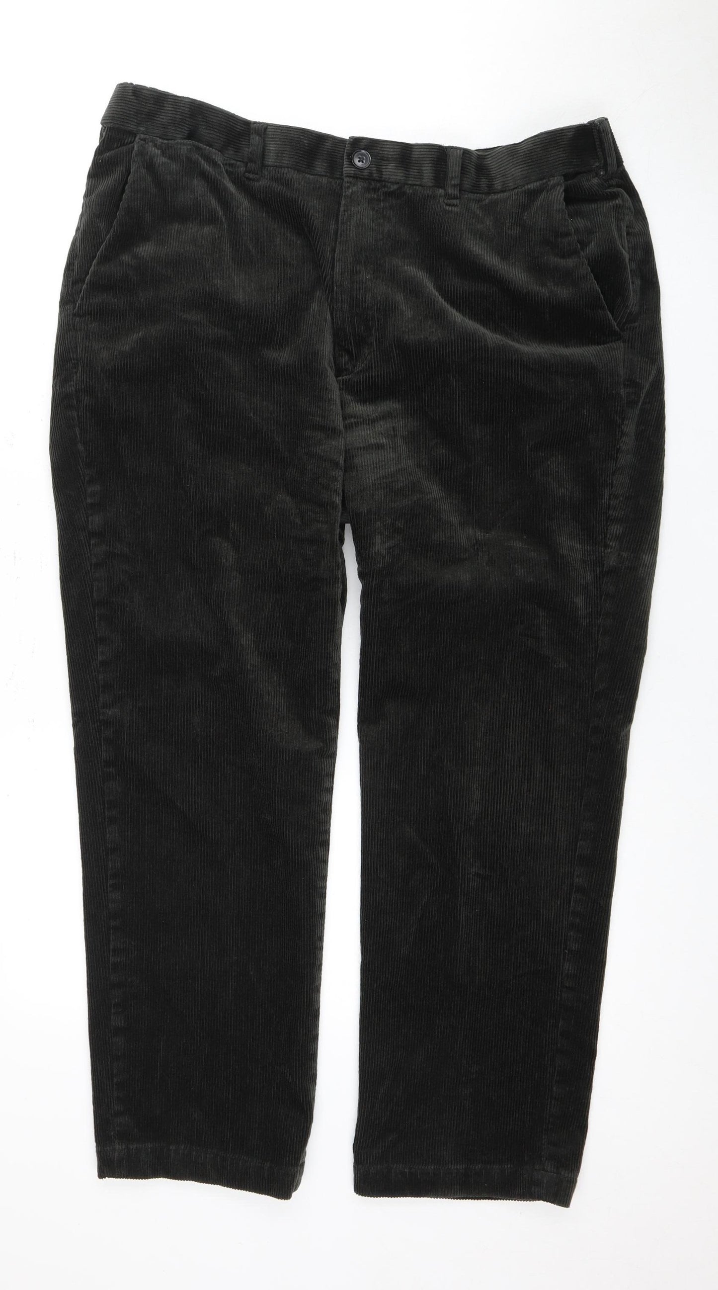 Marks and Spencer Men's Black Corduroy Trousers 38/29