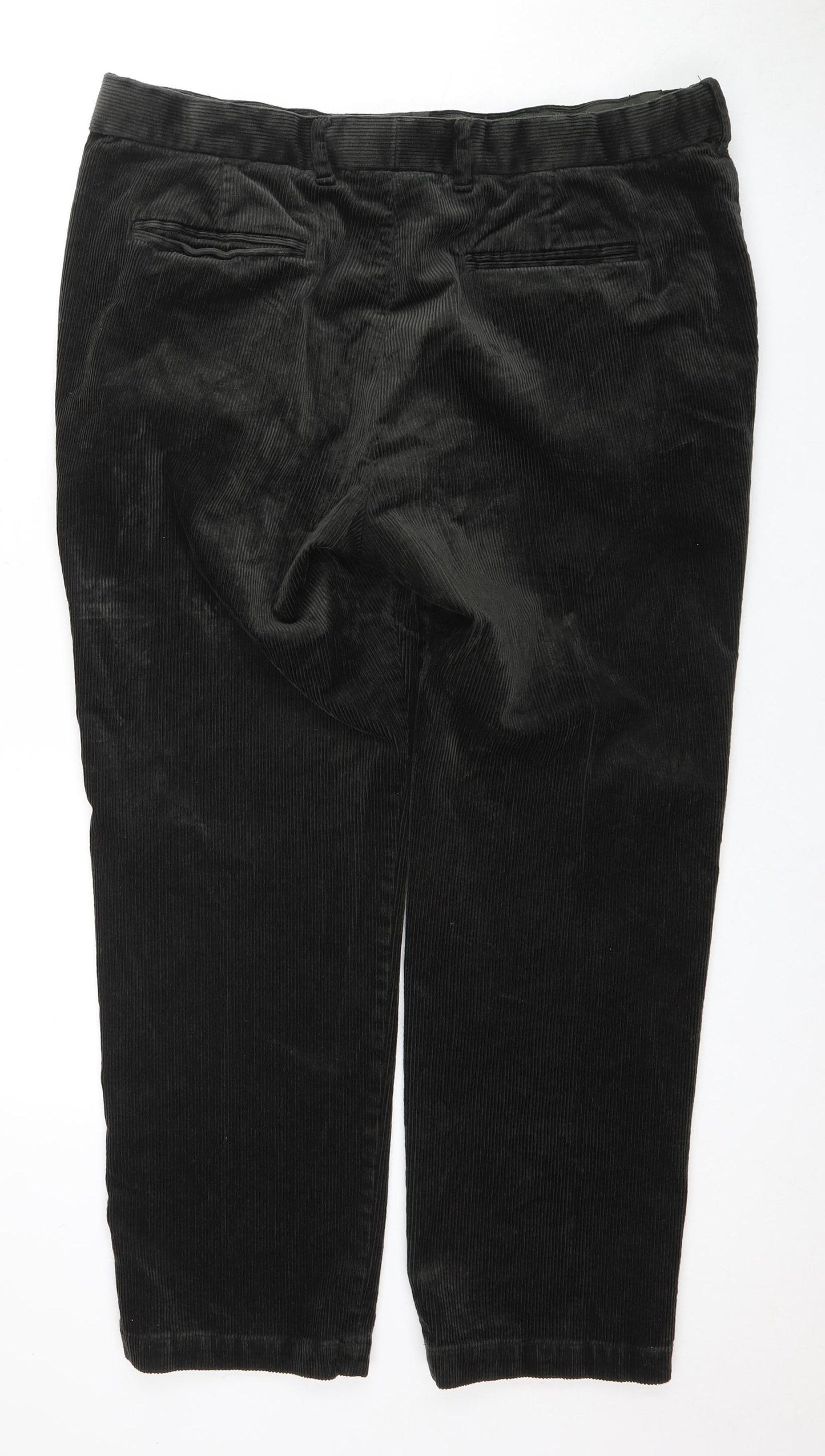Marks and Spencer Men's Black Corduroy Trousers 38/29