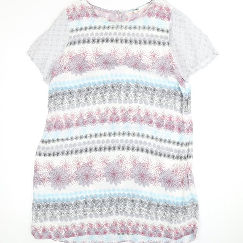 White Stuff Women's Multicoloured Floral Dress Size 14