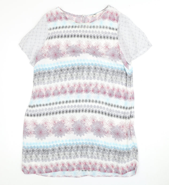 White Stuff Women's Multicoloured Floral Dress Size 14